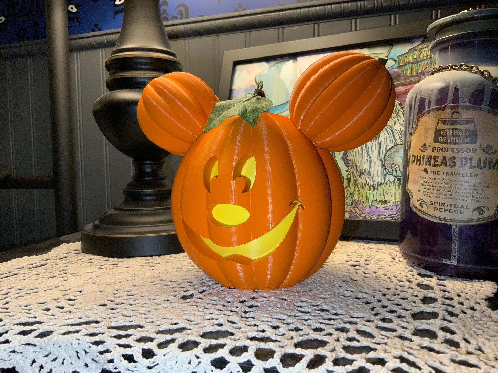 Light Up Main Street Disneyland Mickey Pumpkin