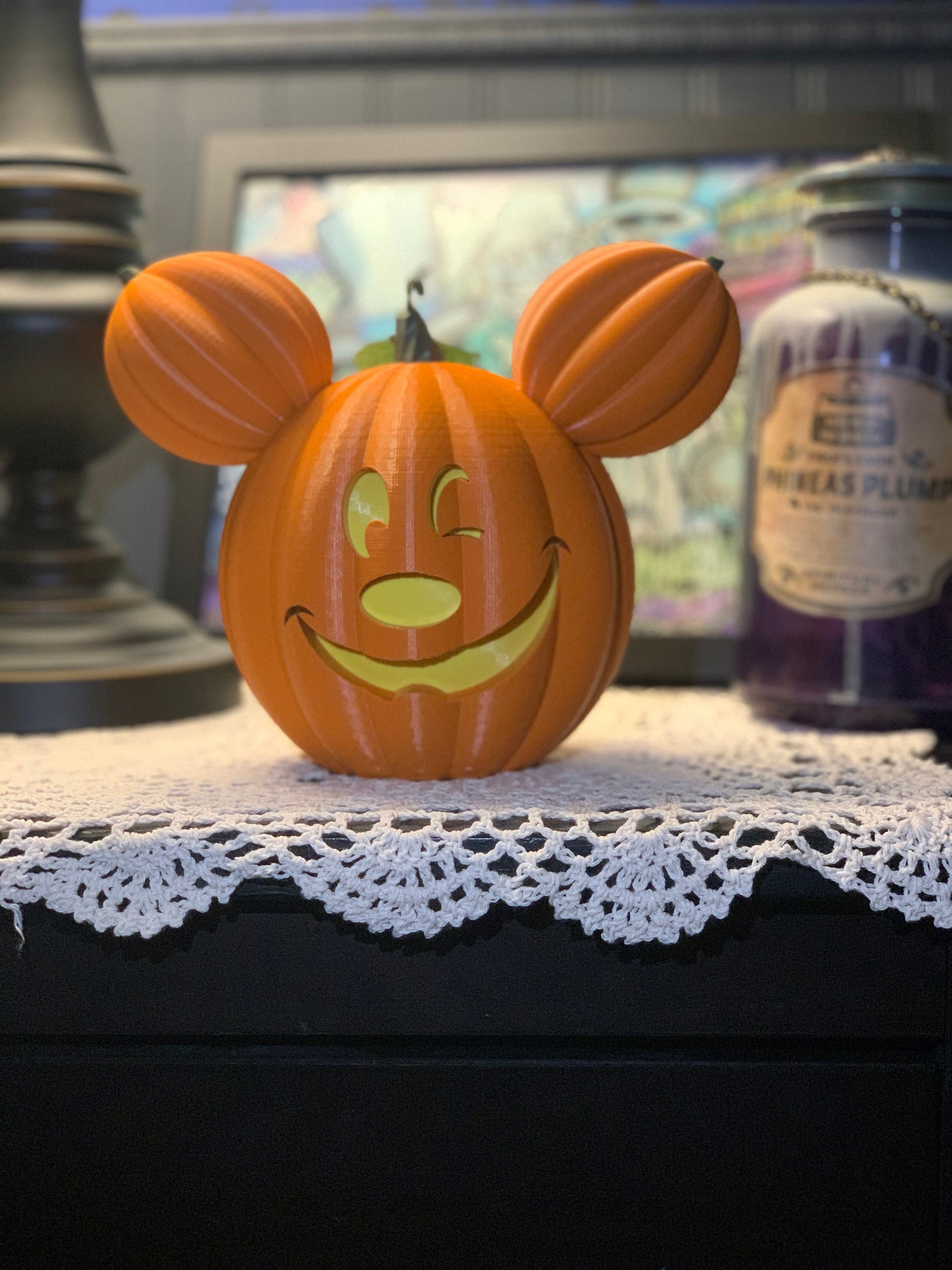 Light Up Main Street Disneyland Mickey Pumpkin