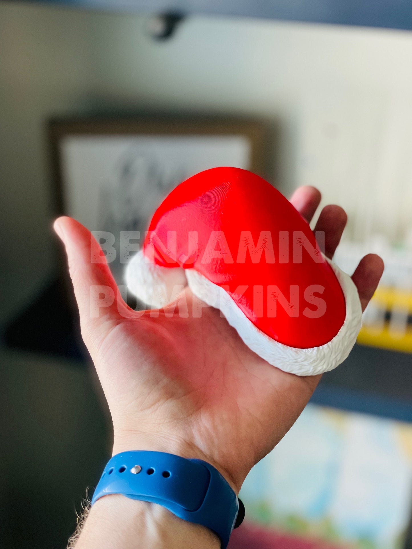 Santa Hat Accessory For Light Up Main Street Disneyland Mickey Pumpkin (Hat Only)