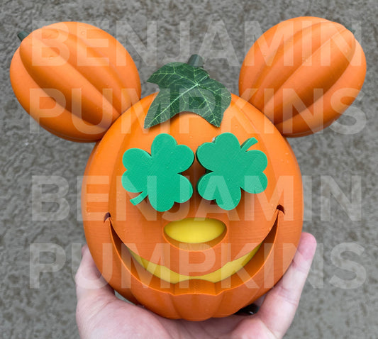 Shamrock Eyes Accessory For Light Up Main Street Disneyland Mickey Pumpkin (Eyes Only)