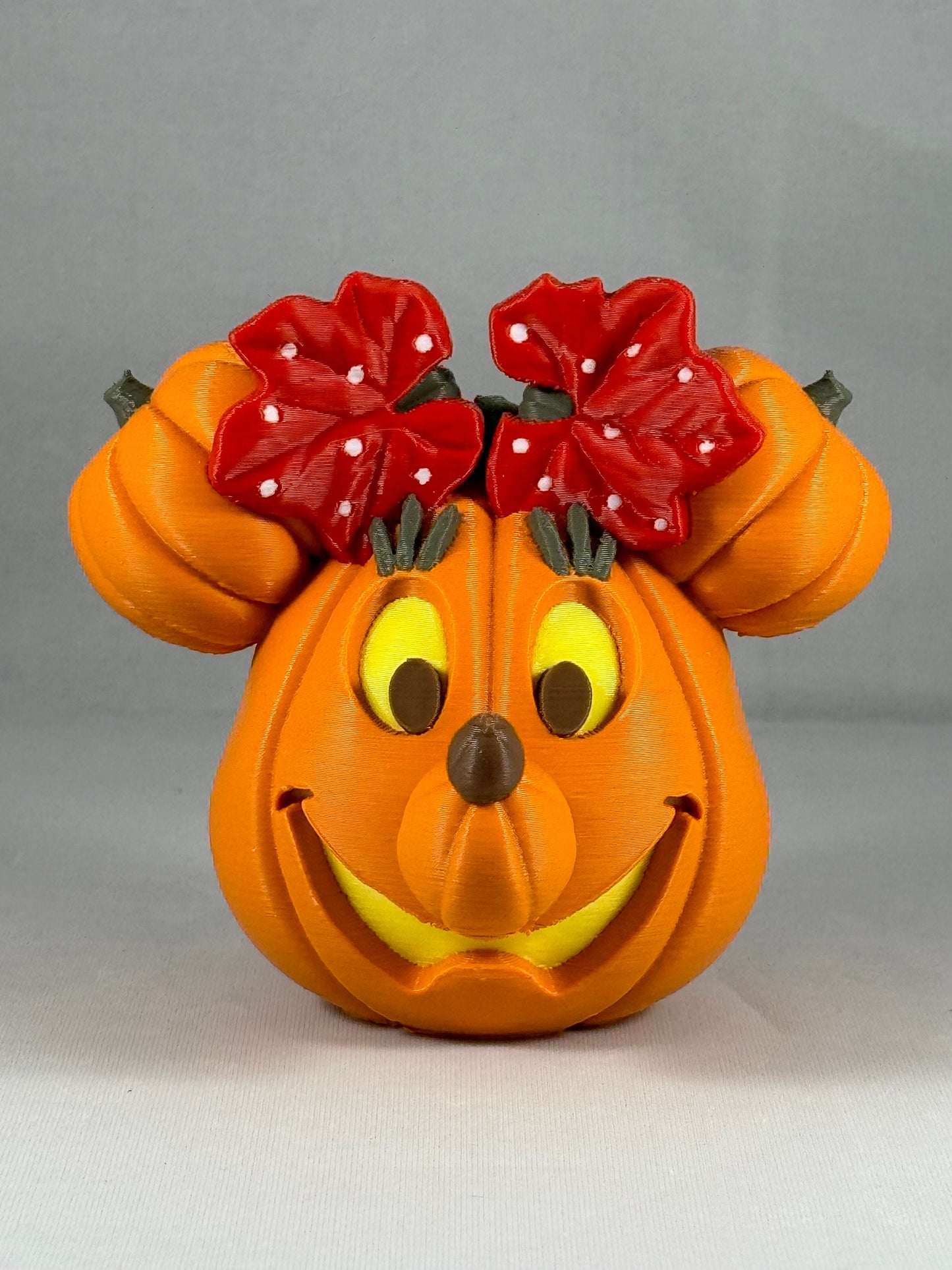 Fab 5 Disneyland Entrance Gate Minnie Pumpkin Halloween Decoration